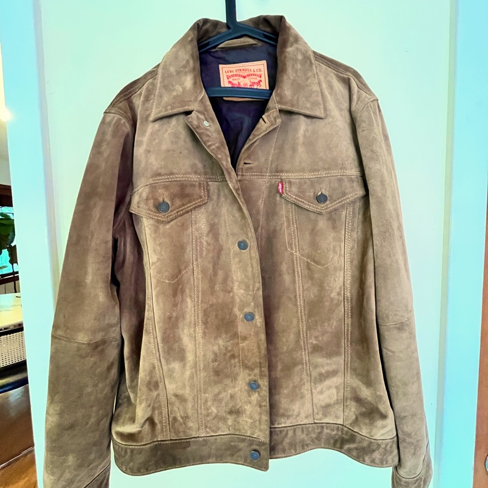 Suede Levi’s trucker jacket Men’s XL